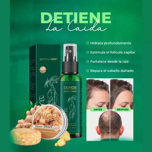 ✨ OUHOE Natural Herbs – Tónico Capilar Orgánico 100ml